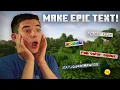 How to make EPIC text in Minecraft RGB Gradients Small Text and More Java Bedrock