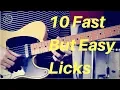 Download Lagu It's Easy to Play Fast | 10 Speedy but Simple Licks | Guitar Lesson