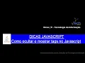 Aula 13 - Como ocultar e mostrar tags no JavaScript