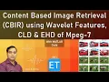 Content Based Image Retrieval CBIR using Wavelet features CLD E of MPEG7