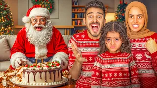 بابا نويل خطف خديچة     و خرب كعكه رأس السنة    دندنها