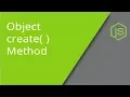 JavaScript Object create method