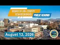 Board of Ada County Commissioners - Public Hearing