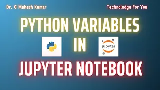 PYTHON VARIABLES IN JUPYTER NOTEBOOK