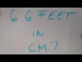 6 6 feet in cm