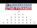Star Pyramid Pattern in C Language C Program to Print Star Pyramid Pattern C Language in Hindi