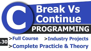 Break and Continue in C Programming Complete C Tutorial