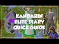 Kandarin Elite Diary Quick Guide - Old School