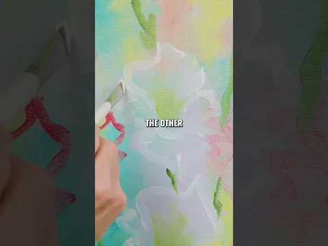 Gladiolus flower petals with Doug Hallgren #paintingtutorial #art #bobross