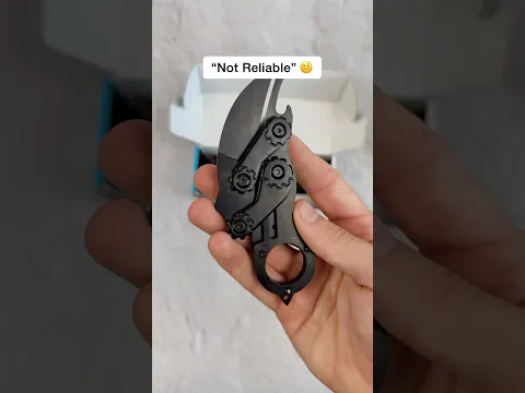 The moving parts SCARED him #knives #edc #mysteryknives