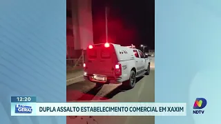 Dupla armada assalta comércio em Xaxim e é presa após ação imediata da PM