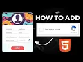 How To Add Google Recaptcha V2 to HTML Form HTML Tutorial