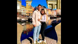 صور أمام عاشور وزوجتة في شهر العسل 