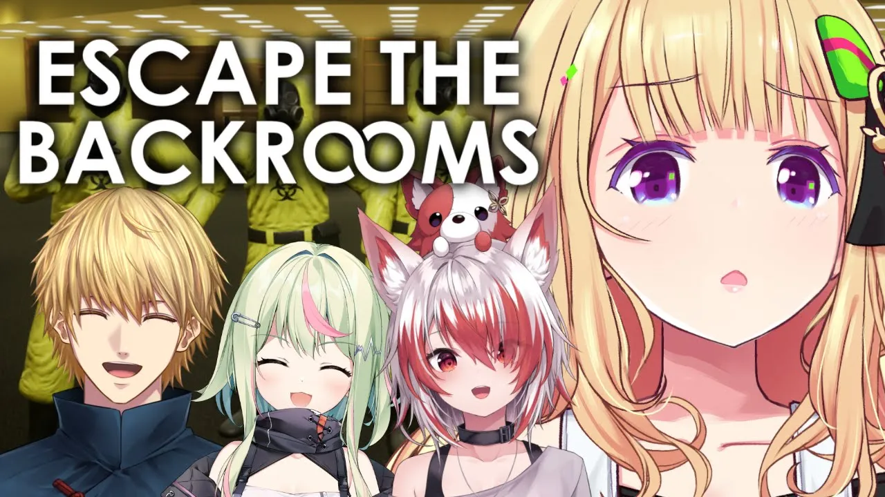 【 Escape the Backrooms】謎解き脱出ホラー/wエビオ、日ノ隈らん、秋雪こはく【ホロライブ/アキロゼ】