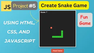 Create Snake Game with HTML CSS JavaScript Beginners Tutorial