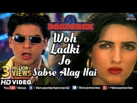 Download MP3 Woh Ladki Jo -HD VIDEO | Shahrukh Khan & Twinkle Khanna | Baadshah