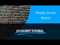 Real-Time Battery Monitoring with JavaScript