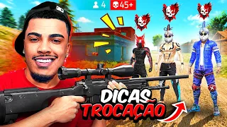 COMO NUNCA PERDER UMA TROCAÇÃO NO FREE FIRE 🔥