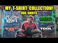 My Vintage T-Shirt Collection 800 Band Horror Anime Game Tees