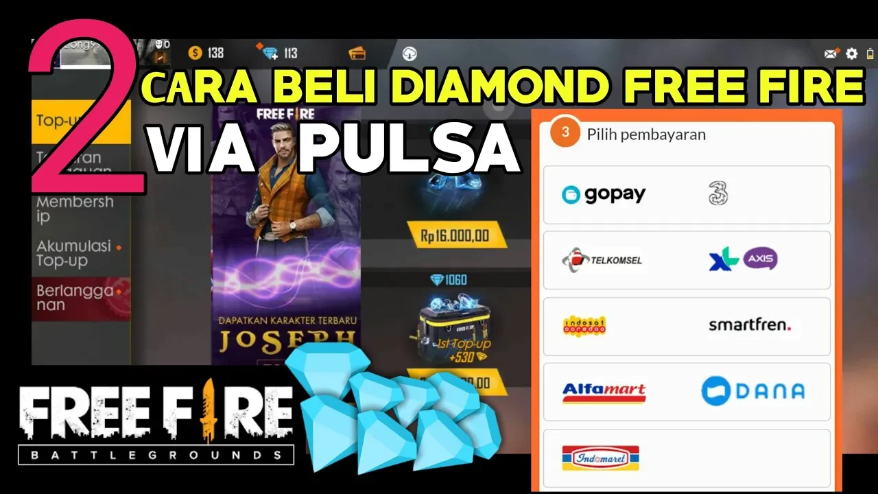 Cara Beli Diamond Bigo Pakai Pulsa