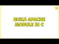 Ubuntu Build Apache module in C