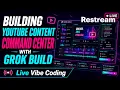 Live Vibe Coding - Public Building my YouTube Content Command Center