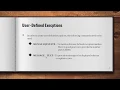 ADVANCED SQL - EXCEPTIONS