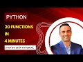 Python in 4 Minutes Learn 20 Essential Functions