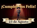 Al que recibe su dia con gratitud infinita este 15 de Agosto su cumpleanos feliz