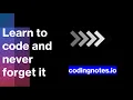 CodingNotes Learn Programming with Notes and Flashcards