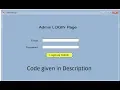 How to create Admin Login form in VB Net