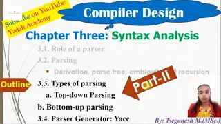 Design Chapter-3 Syntax Analysis Part-II Tutor in Amharic