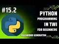 Learn Python Programming in Twi Day 15 2 - Random password generator