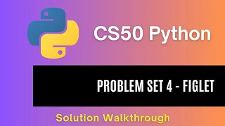 CS50 Python 2025 - Problem Set 4 Frank Ian and Glen s Letters Figlet Full Solution