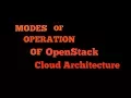 modes of operation of openstack cloud