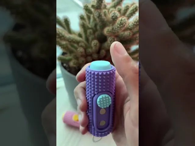 3 in 1 Spiked Fidget Toy Spinner, Keyboard Clicker, Magnetic Slider, Pain Sensory video thumbnail