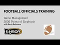 LHSOA Football s Training Game Management