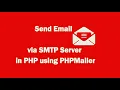 Send Email Via SMTP Server In PHP Using PHPMailer