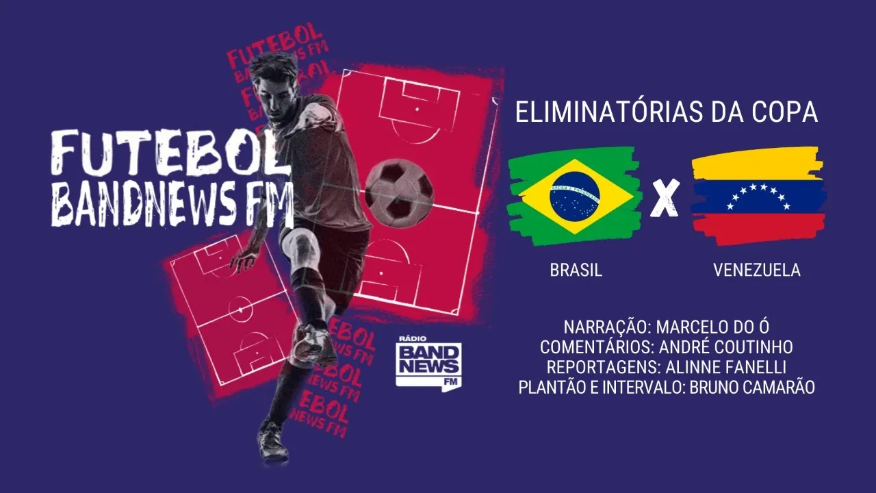 Brasil x Venezuela | AO VIVO | Eliminatórias da Copa | Futebol BandNews FM | 13/11/2020