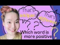 Which Word Has A More Positive Connotation Free PDF Quiz