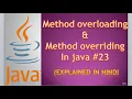 Difference Between Method Overloading Overriding Program in java Part-9 In Hindi