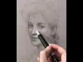 Download Lagu Portrait drawing after Bouguereau ✍🏻 #shorts