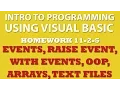 VB net 11-2-5 OOP Raising Events Event Handlers WithEvents Arrays Text Files