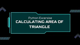 Python Program to Calculate Area of Triangle Beginner Python Tutorial