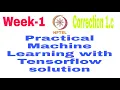 Practical Machine Learning with Tensorflow NPTEL week 1 quiz answers