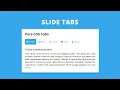 Pure CSS Animated Tabs With Slide Indicator Tabs using HTML and CSS