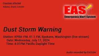 EAS EAS Dust Storm Warning - July 17 2024