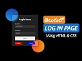 Stylish Login Page Using HTML CSS in Telugu HTML CSS Mini Projects in Telugu