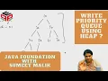 Write Priority Queue using Heap - Question Hashmap and Heap Data Structure and Algorithms in JAVA