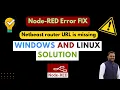 Node-RED Error Fix